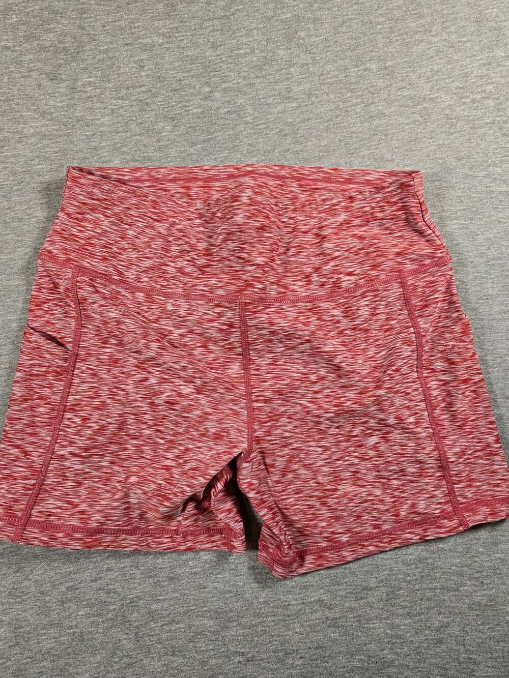 Sports Wear Red Heather Athletic Yoga Shorts Size L